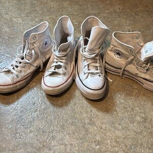 Converse White High-Top Sneakers lot women’s 8/9 eu 39/40